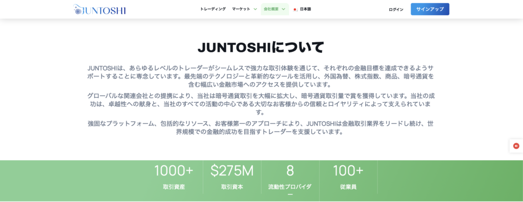 JUNTOSHIについて