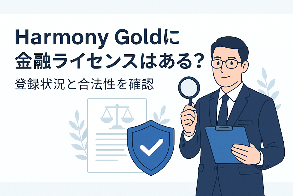 Harmony Goldに金融ライセンスはある?登録状況と合法性を確認