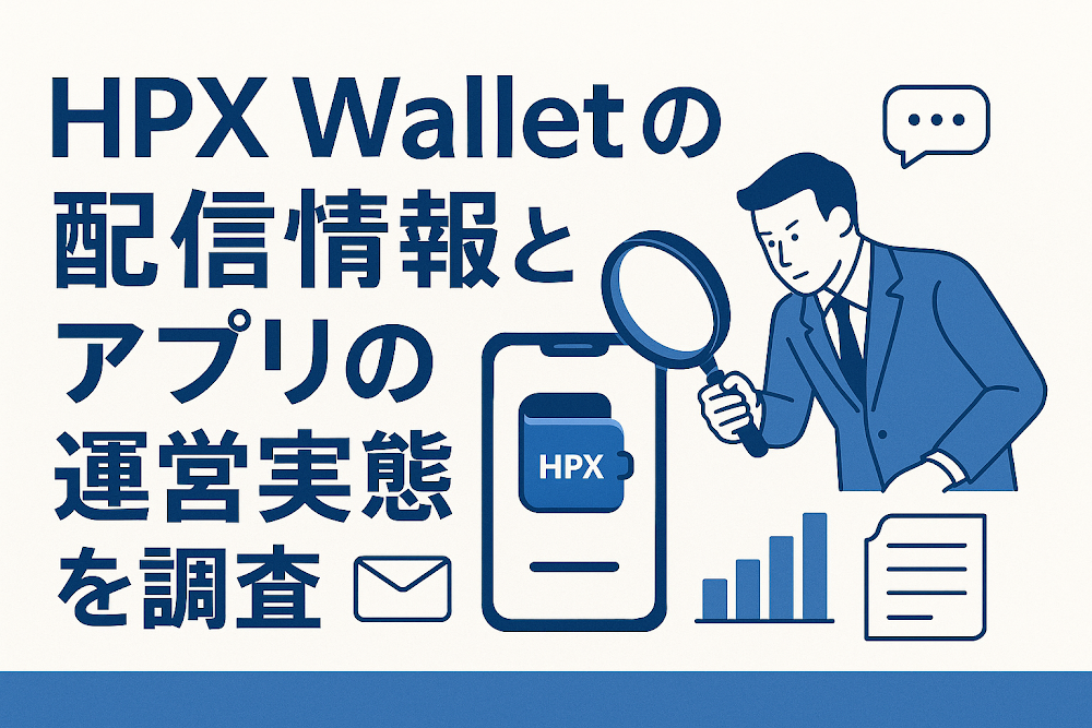 HPX Walletの配信情報とアプリの運営実態を調査