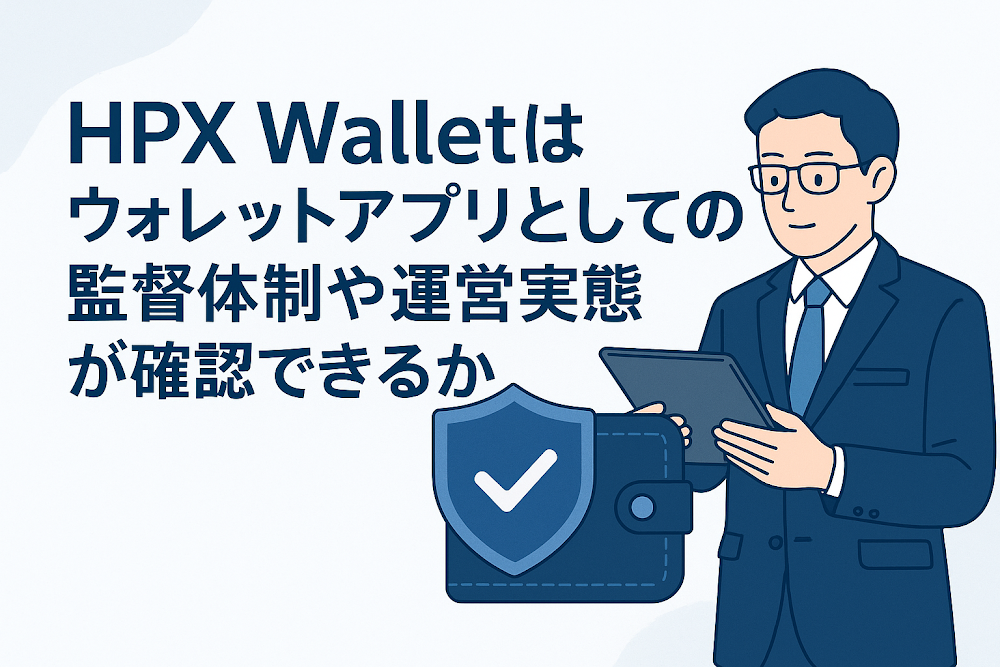 HPX Walletはウォレットアプリとしての監督体制や運営実態が確認できるか