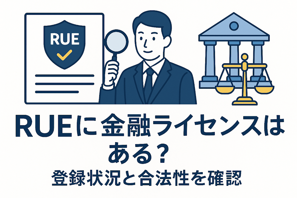 RUEに金融ライセンスはある?登録状況と合法性を確認