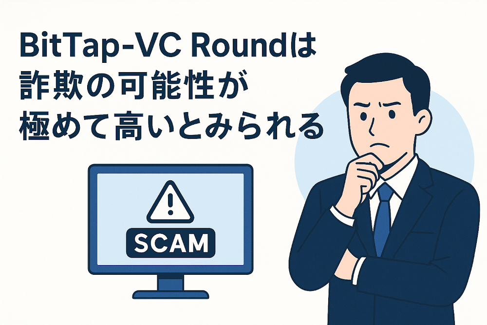 BitTap-VC Roundは詐欺の可能性が極めて高いとみられる