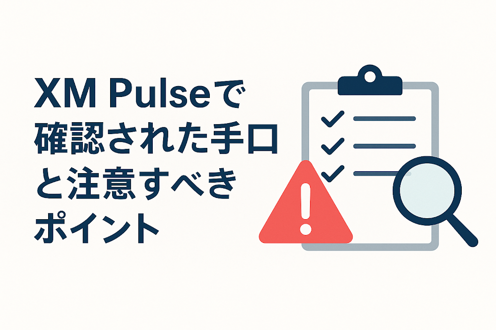 XM Pulseで確認された手口と注意すべきポイント