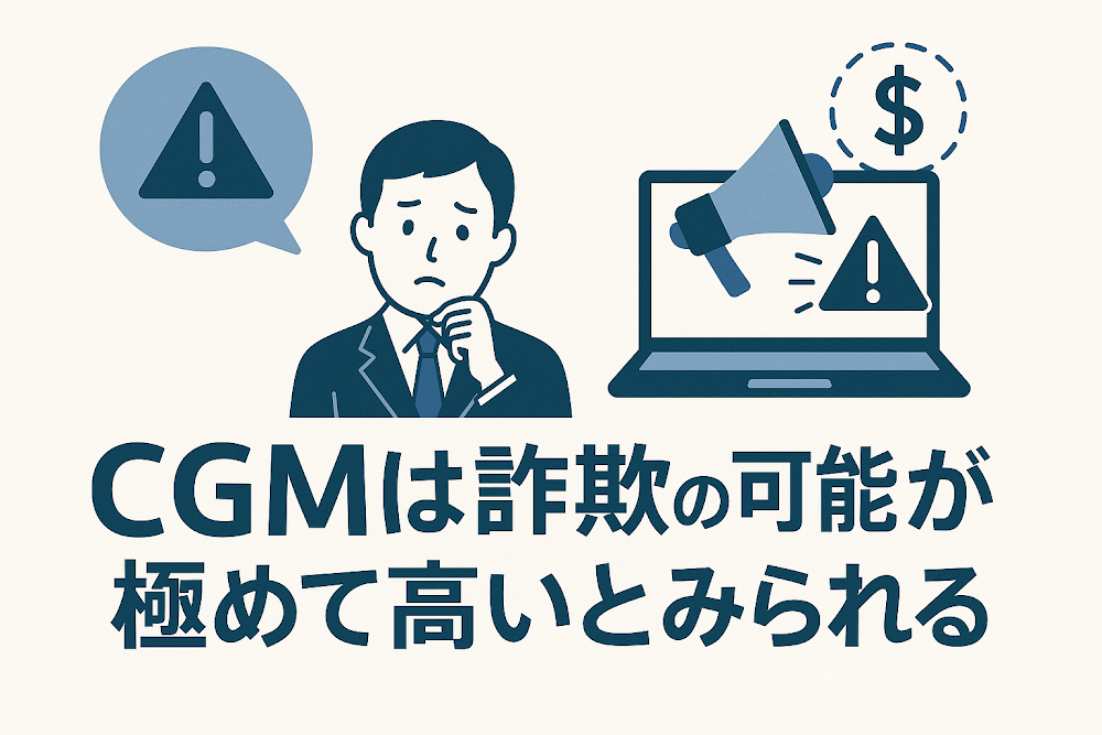 CGM(cgmmax.com)は詐欺の可能性が極めて高いとみられる