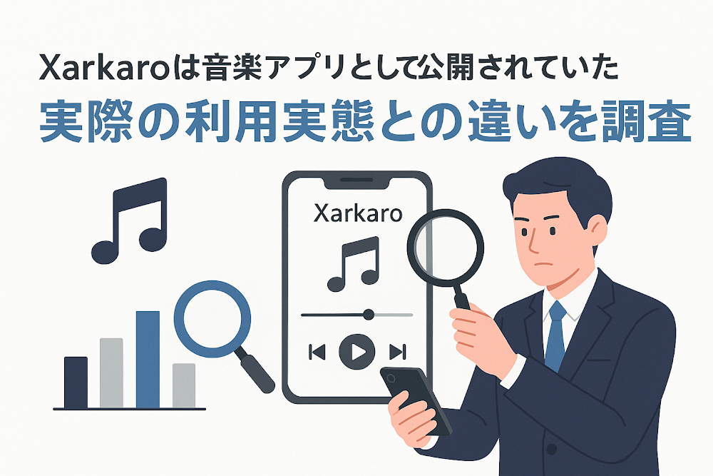 Xarkaroは音楽アプリとして公開されていた 実際の利用実態との違いを調査