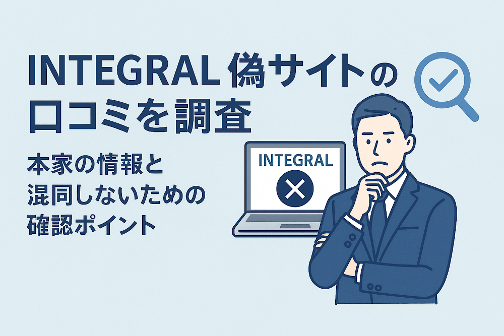 INTEGRAL偽サイトの口コミを調査　本家の情報と混同しないための確認ポイント