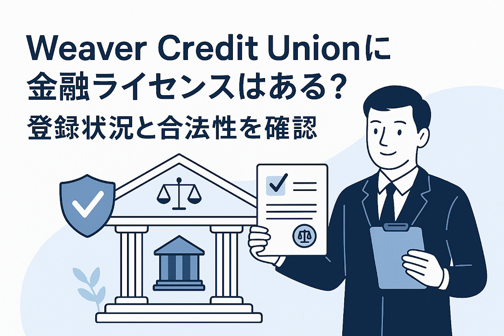 Weaver Credit Unionに金融ライセンスはある？登録状況と合法性を確認