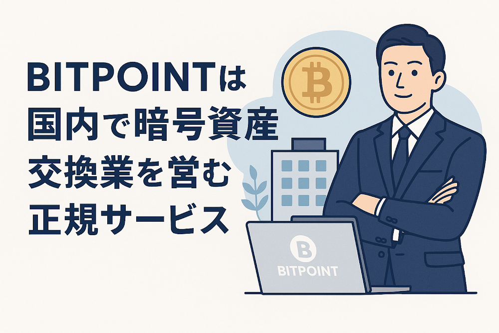 BITPOINTは国内で暗号資産交換業を営む正規サービス