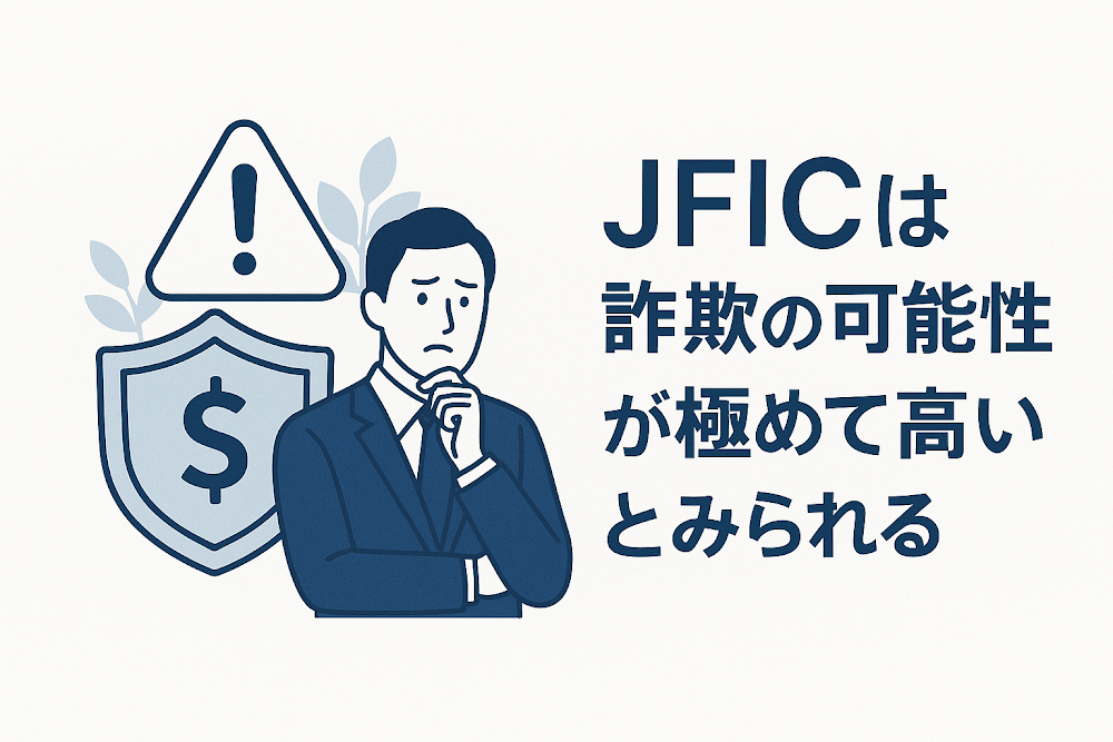 JFIC(web-jfijic-jp.cc)は詐欺の可能性が極めて高いとみられる