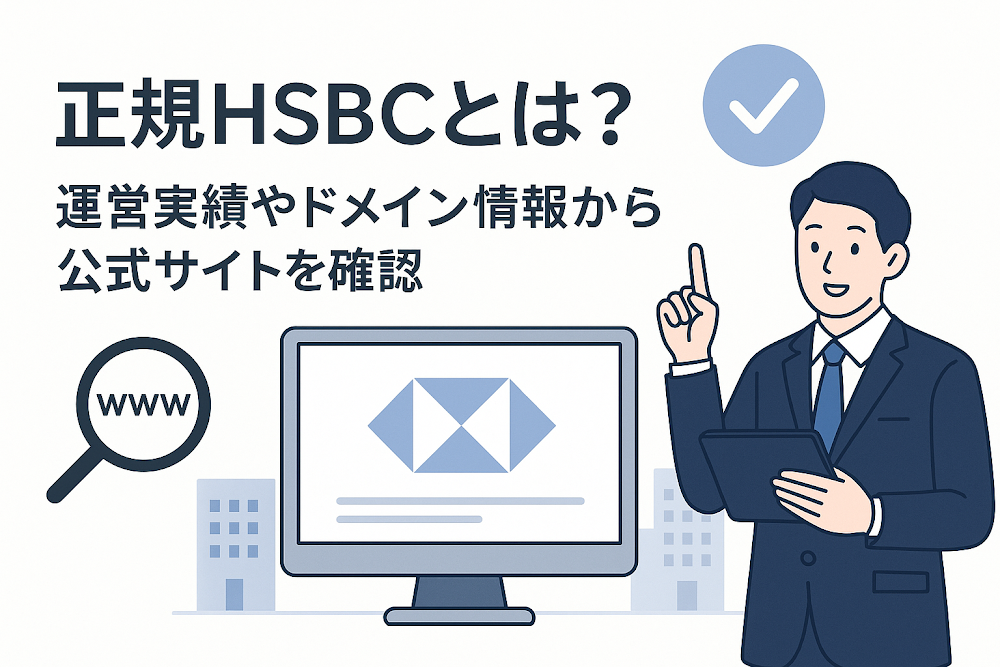 正規HSBCとは？運営実績やドメイン情報から公式サイトを確認