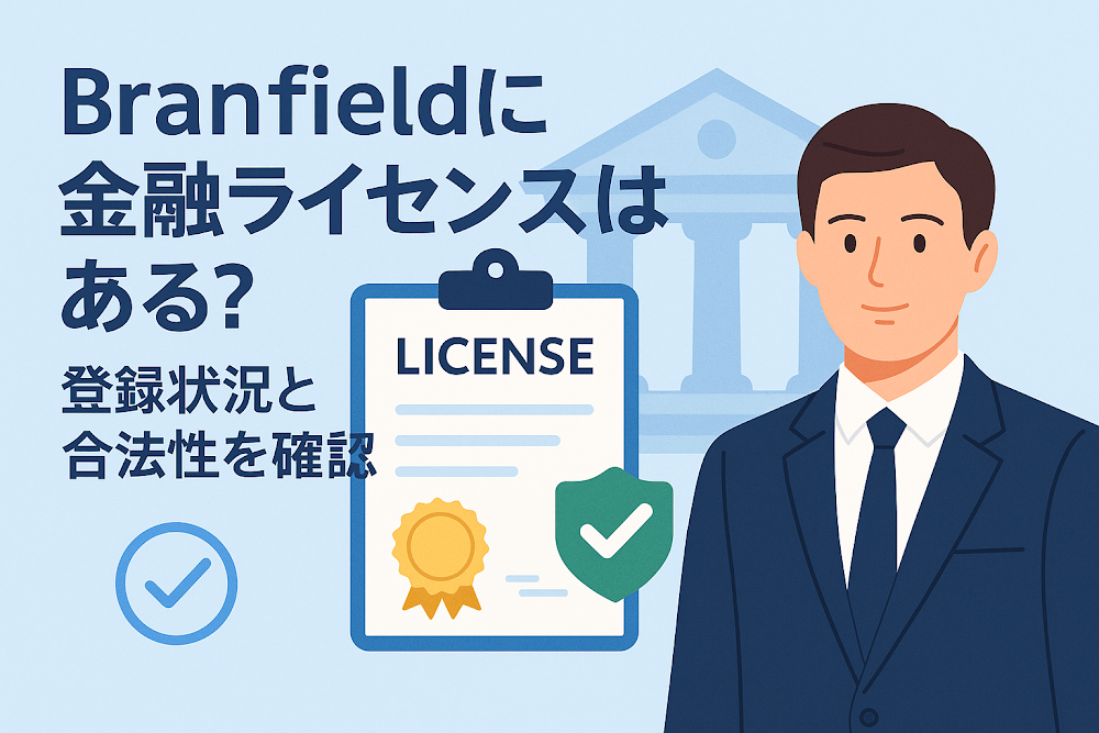 Branfield(ブランフィールド)に金融ライセンスはある?登録状況と合法性を確認