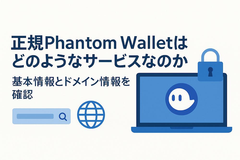 正規Phantom Wallet(ファントムウォレット)はどのようなサービスなのか 基本情報とドメイン情報を確認