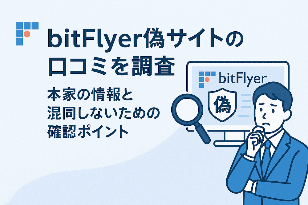 bitFlyer偽サイトの口コミを調査 本家の情報と混同しないための確認ポイント