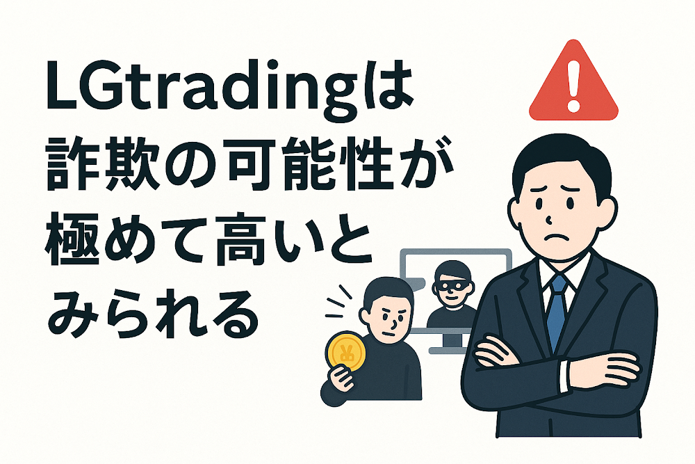 LGtradingは詐欺の可能性が極めて高いとみられる