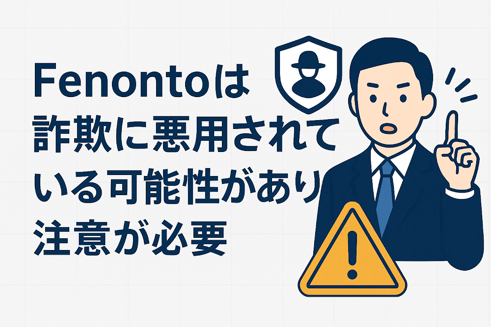 fenontoは詐欺に悪用されている可能性があり注意が必要