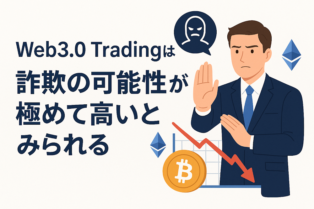 Web3.0 Tradingは詐欺の可能性が極めて高いとみられる