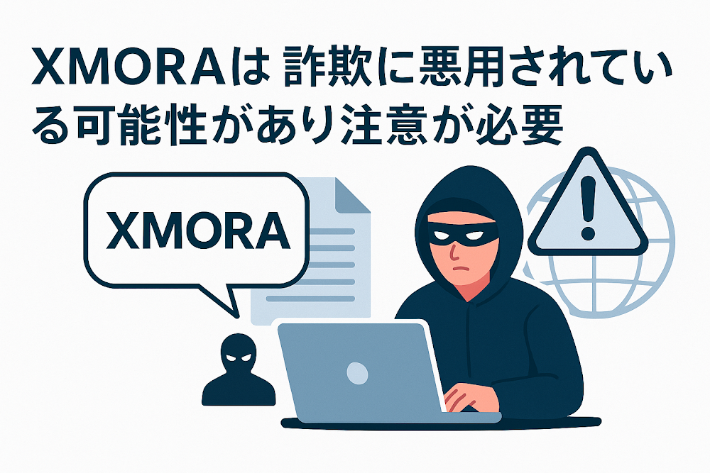 XMORAは詐欺に悪用されている可能性があり注意が必要
