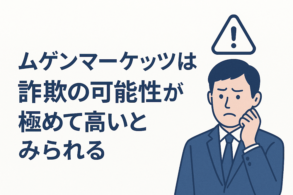ムゲンマーケッツ（Mugen Markets）は詐欺の可能性が極めて高いとみられる
