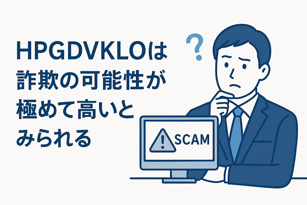 HPGDVKLOは詐欺の可能性が極めて高いとみられる