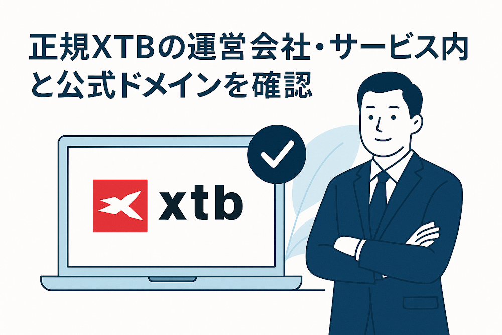 正規XTBの運営会社・サービス内容と公式ドメインを確認
