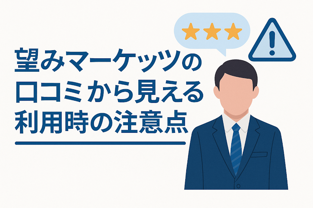 望みマーケッツ（Nozomi Markets）の口コミから見える利用時の注意点