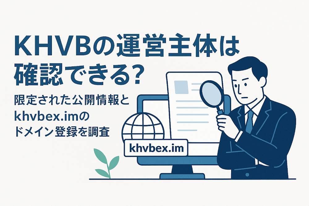 KHVB（khvbex.im）の運営主体は確認できる？限定された公開情報とkhvbex.imのドメイン登録を調査