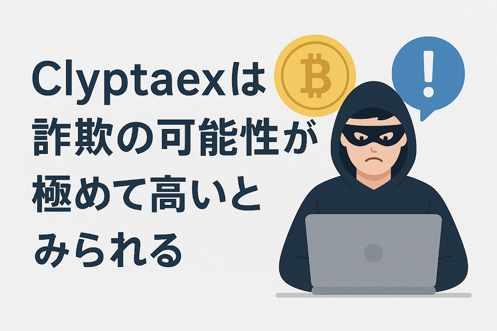 Clyptaexは詐欺の可能性が極めて高いとみられる