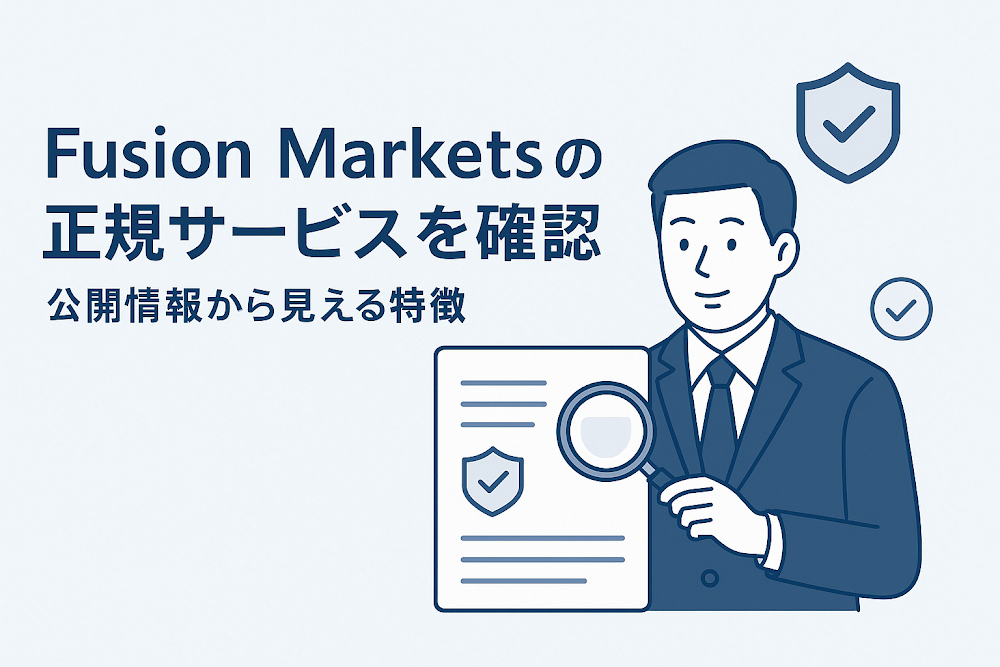 Fusion Marketsの正規サービスを確認　公開情報から見える特徴