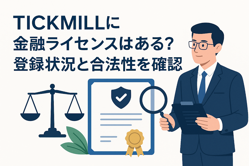 TICKMILL（app.tickmills.cc）に金融ライセンスはある？登録状況と合法性を確認