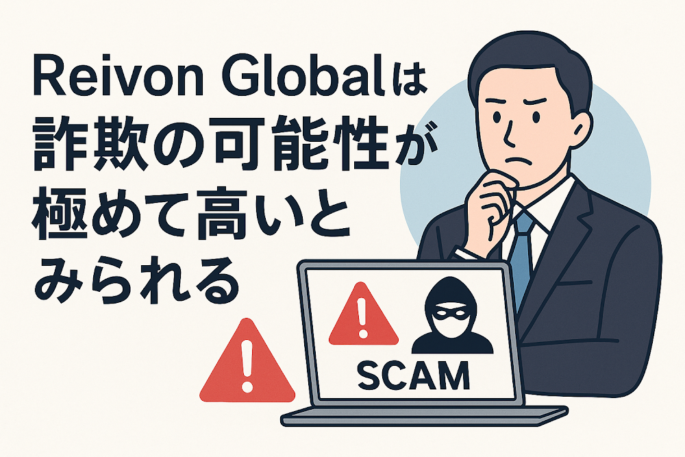 Reivon Globalは詐欺の可能性が極めて高いとみられる