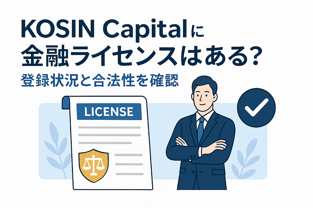 KOSIN Capital（kosincapital.vip）に金融ライセンスはある？登録状況と合法性を確認