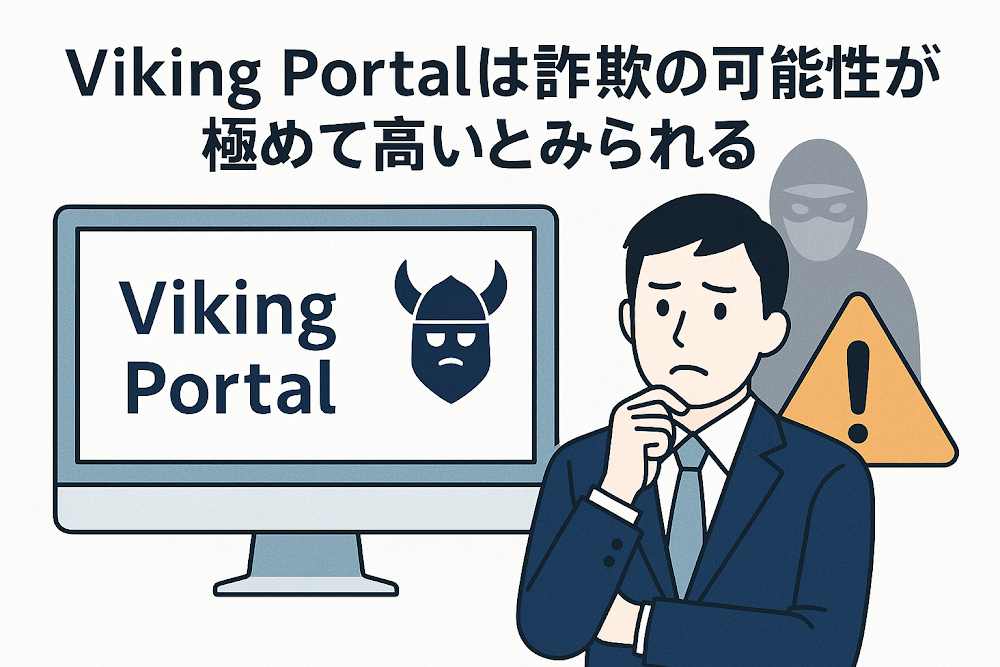 Viking Portal（web-viking-jp.cc）は詐欺の可能性が極めて高いとみられる