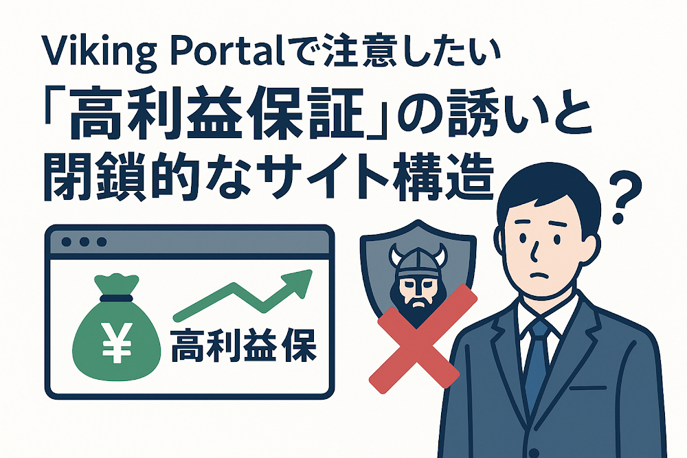 Viking Portal（web-viking-jp.cc）で注意したい「高利益保証」の誘いと閉鎖的なサイト構造