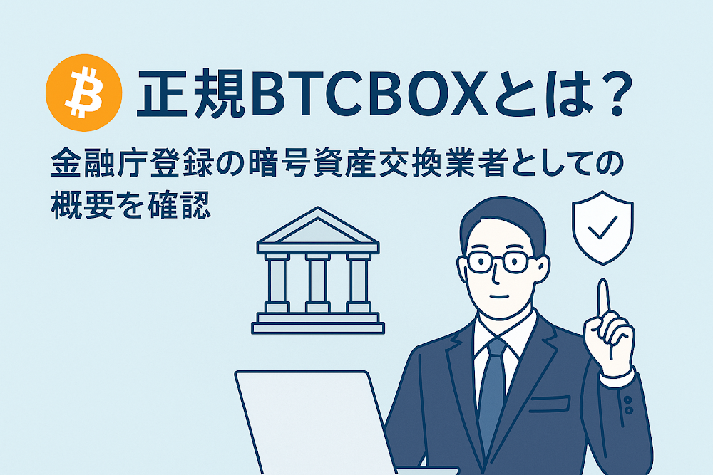 正規BTCBOXとは？金融庁登録の暗号資産交換業者としての概要を確認