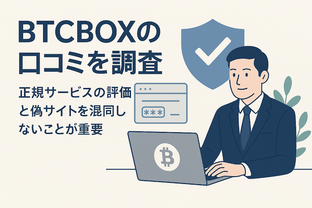 BTCBOXの口コミを調査　正規サービスの評価と偽サイトを混同しないことが重要