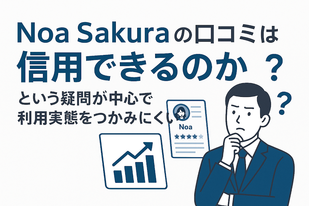 Noa Sakuraの口コミは「信用できるのか」という疑問が中心で利用実態をつかみにくい