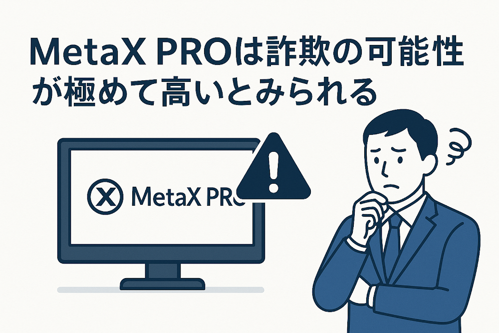 MetaX PRO(metax-pro.io)は詐欺の可能性が極めて高いとみられる