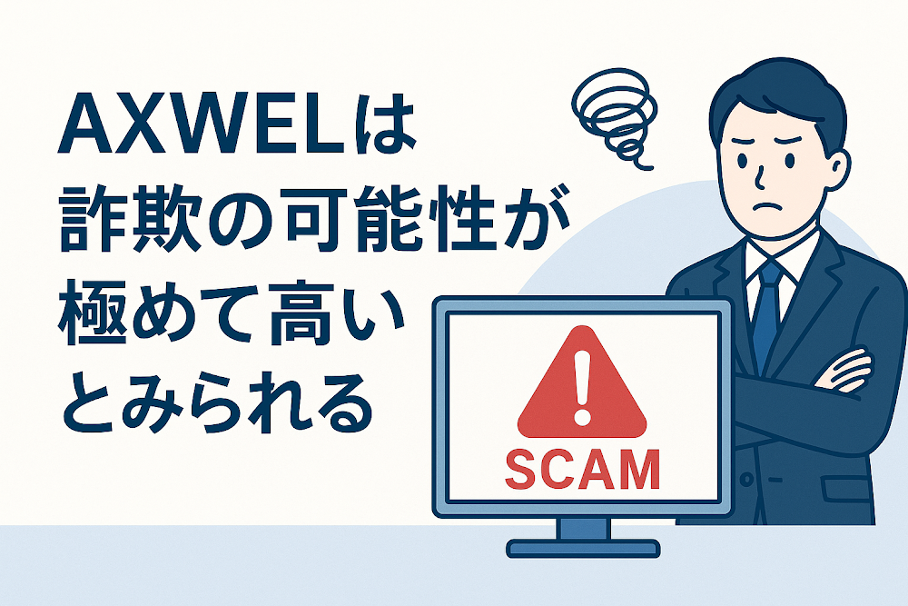 AXWELは詐欺の可能性が極めて高いとみられる