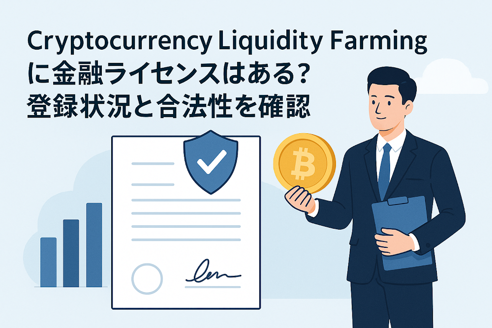 Cryptocurrency Liquidity Farming（juseaf.com）に金融ライセンスはある？登録状況と合法性を確認