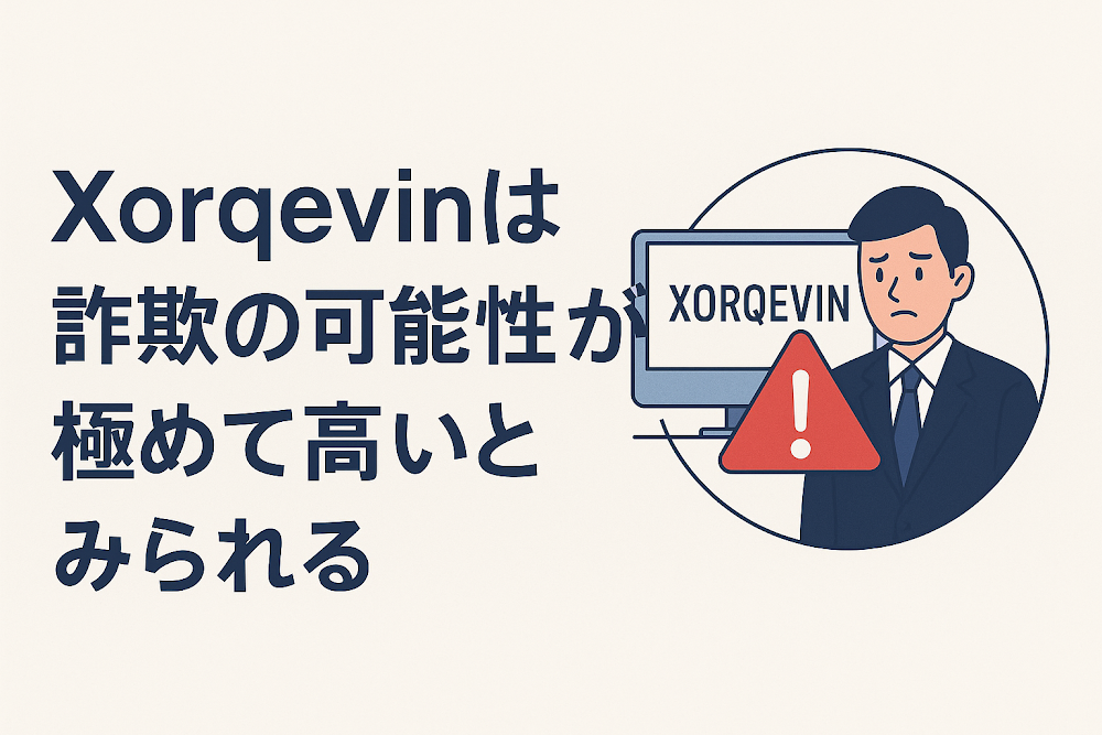 Xorqevinは詐欺の可能性が極めて高いとみられる