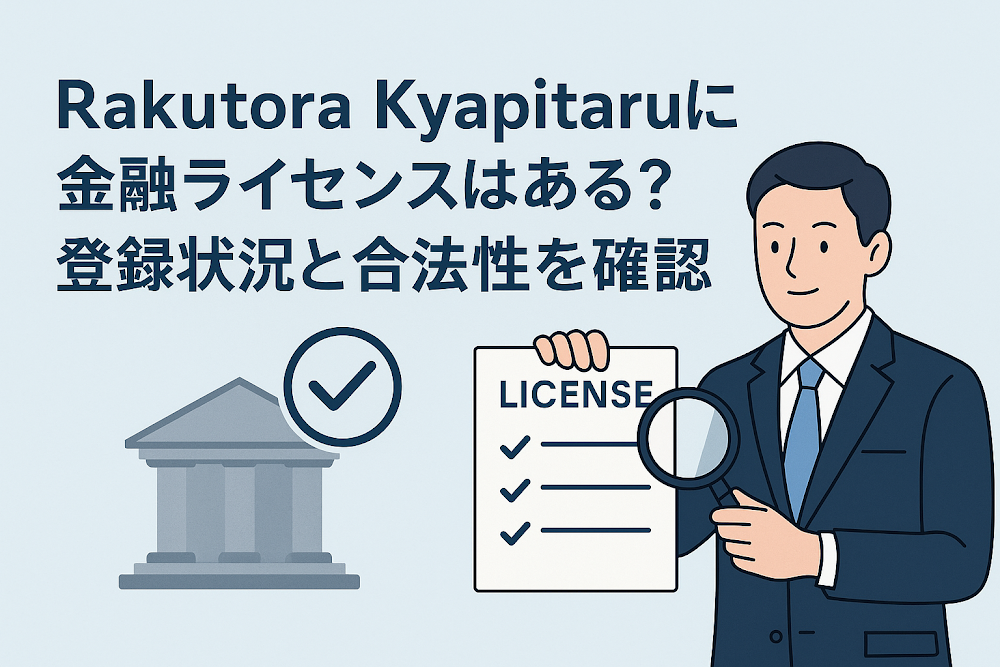 Rakutora Kyapitaruに金融ライセンスはある？登録状況と合法性を確認