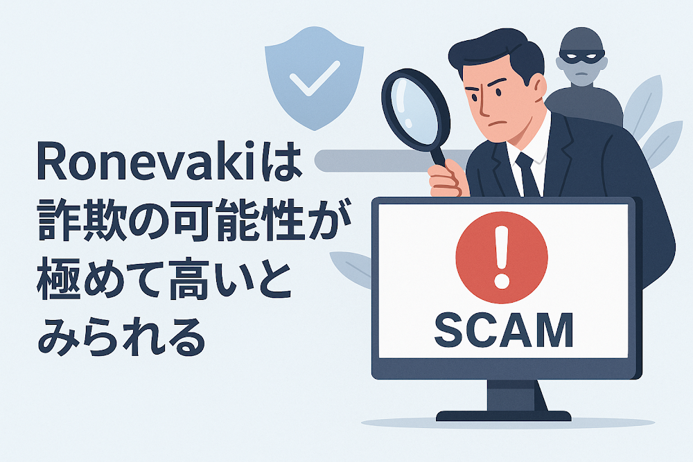 Ronevakiは詐欺の可能性が極めて高いとみられる