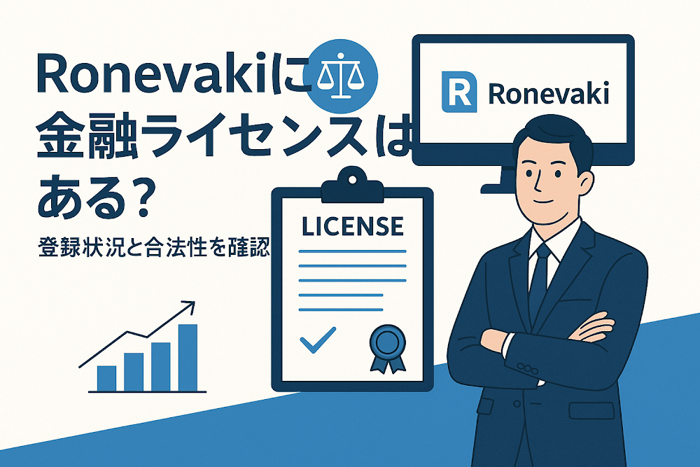 Ronevakiに金融ライセンスはある？登録状況と合法性を確認