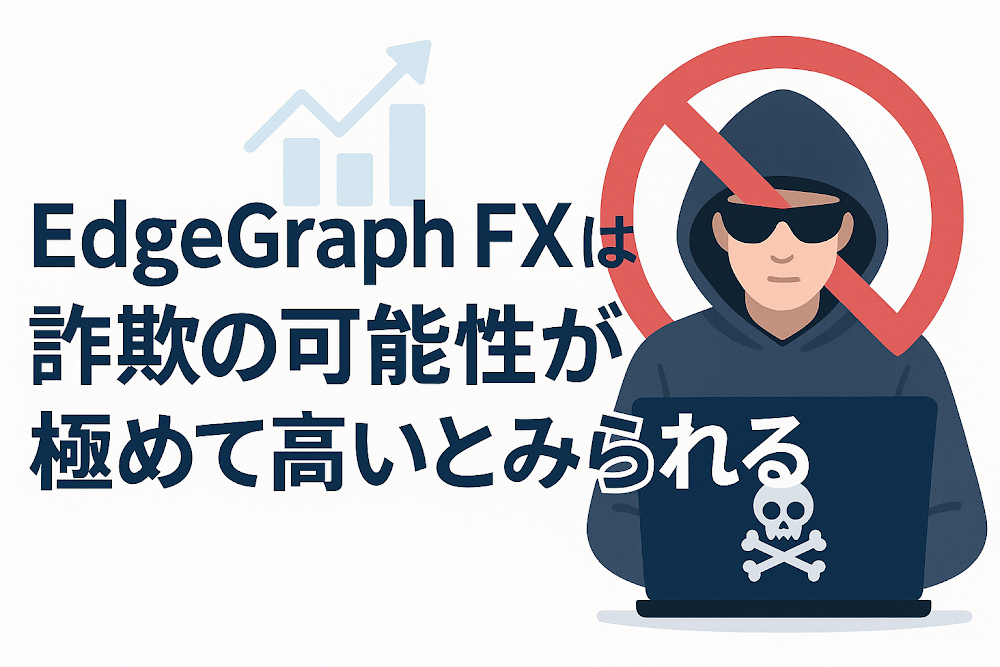 EdgeGraph FXは詐欺の可能性が極めて高いとみられる