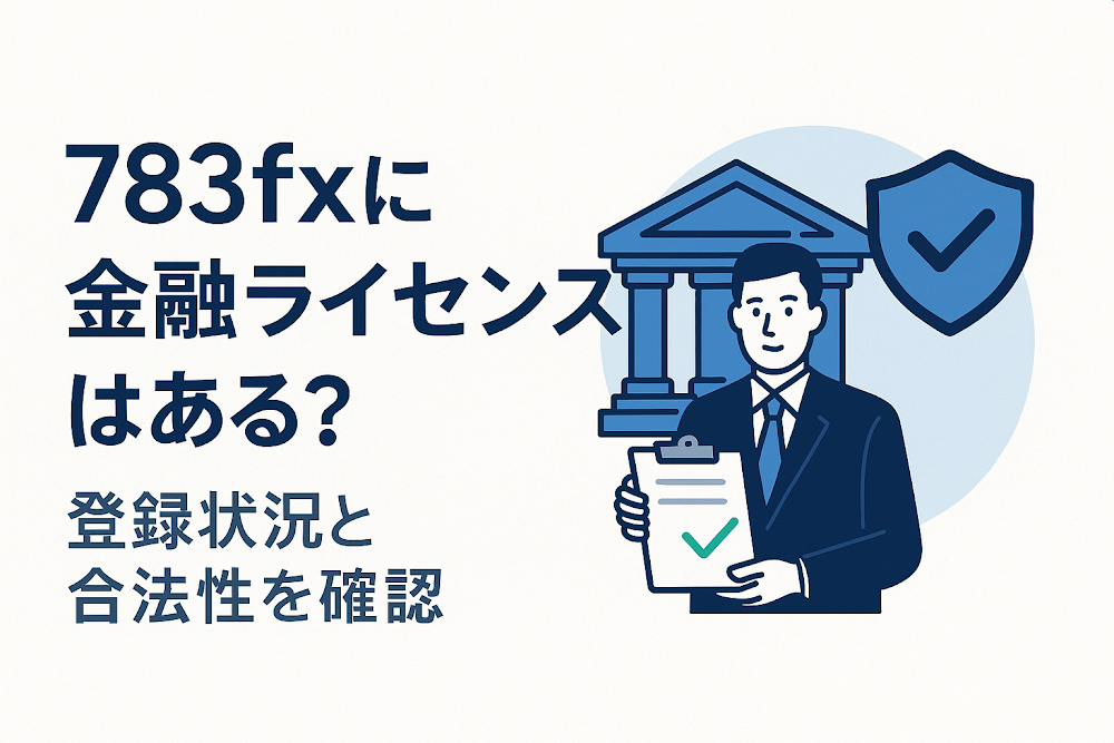 783fxに金融ライセンスはある？登録状況と合法性を確認