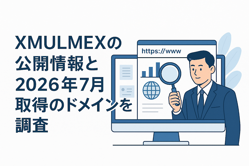 XMULMEXの公開情報と2026年7月取得のドメインを調査