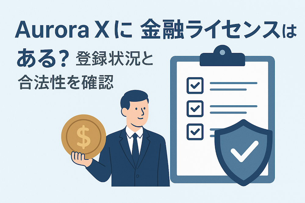 Aurora Xに金融ライセンスはある?登録状況と合法性を確認
