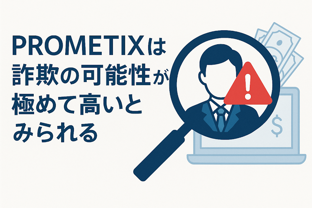 PROMETIXは詐欺の可能性が極めて高いとみられる