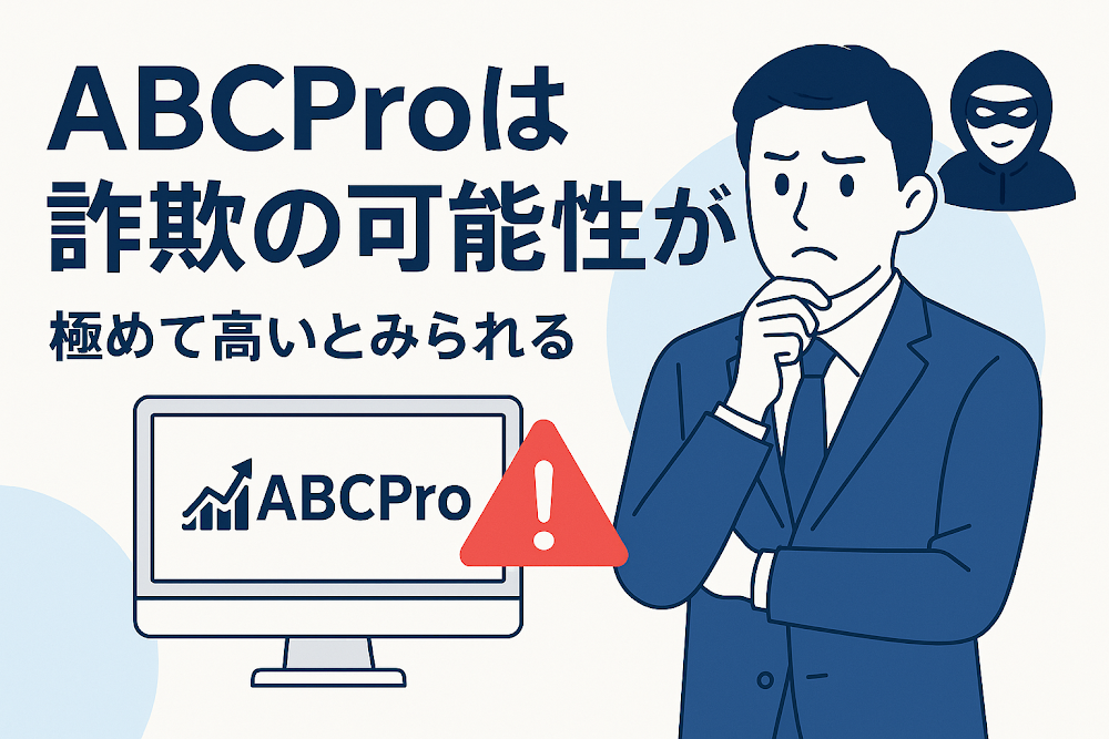 ABCProは詐欺の可能性が極めて高いとみられる