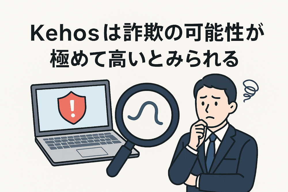 Kehosは詐欺の可能性が極めて高いとみられる